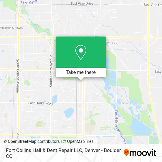 Fort Collins Hail & Dent Repair LLC map