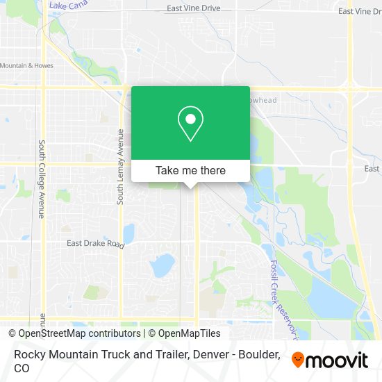 Rocky Mountain Truck and Trailer map