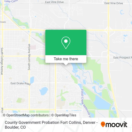 Mapa de County Government Probation Fort Collins
