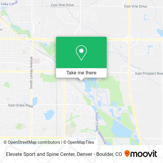 Mapa de Elevate Sport and Spine Center