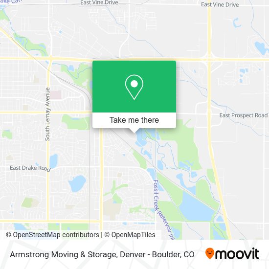 Mapa de Armstrong Moving & Storage