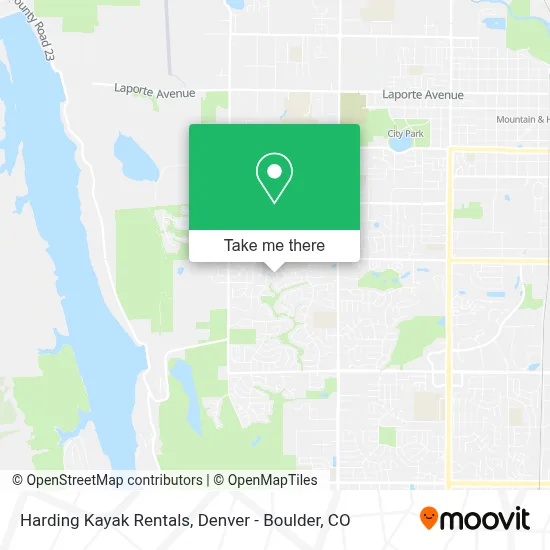 Harding Kayak Rentals map