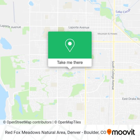 Red Fox Meadows Natural Area map