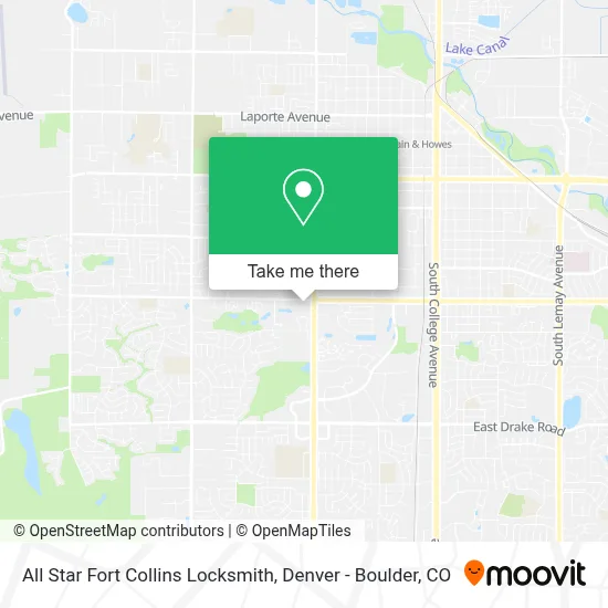 All Star Fort Collins Locksmith map