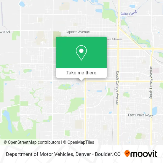 Mapa de Department of Motor Vehicles