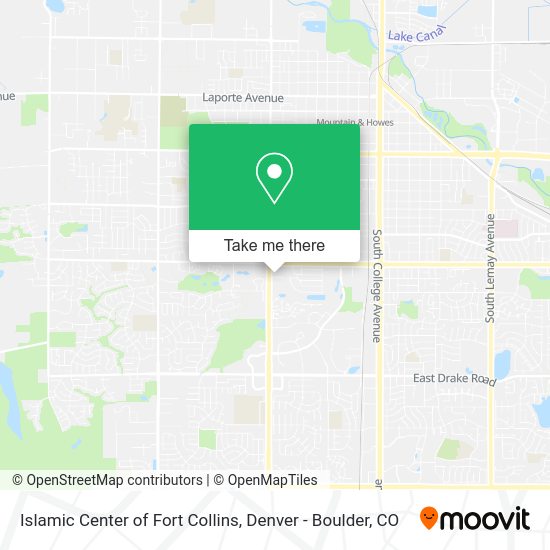 Islamic Center of Fort Collins map