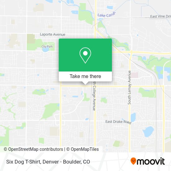 Six Dog T-Shirt map