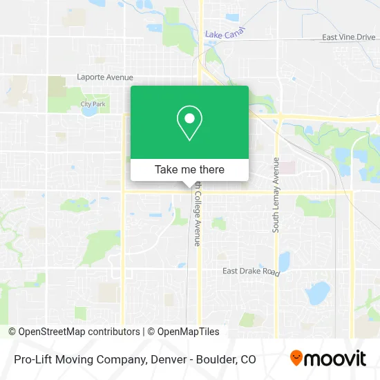 Pro-Lift Moving Company map