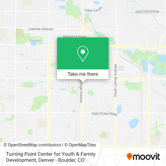 Turning Point Center for Youth & Family Development map