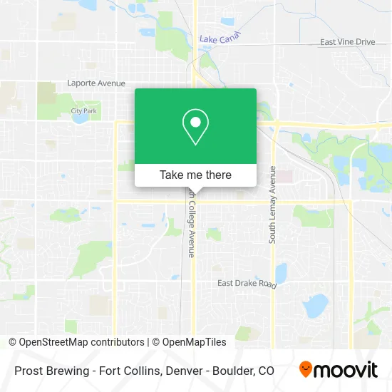 Prost Brewing - Fort Collins map