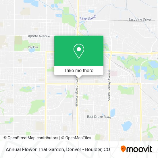 Mapa de Annual Flower Trial Garden