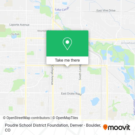 Poudre School District Foundation map