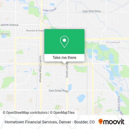 Mapa de Hometown Financial Services