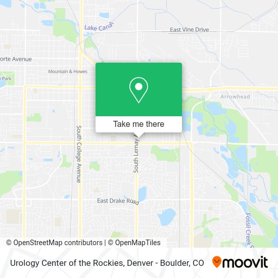 Mapa de Urology Center of the Rockies
