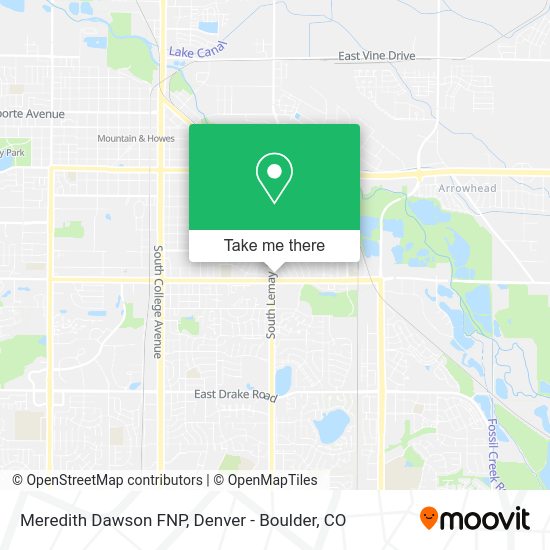 Meredith Dawson FNP map