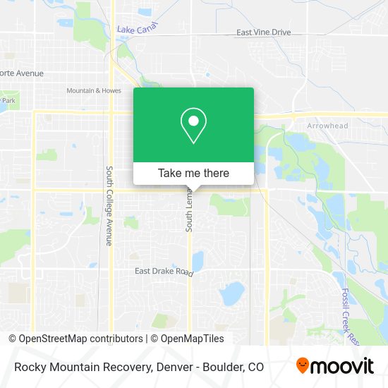 Mapa de Rocky Mountain Recovery