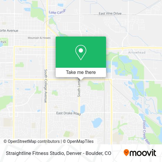 Straightline Fitness Studio map