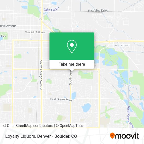 Loyalty Liquors map