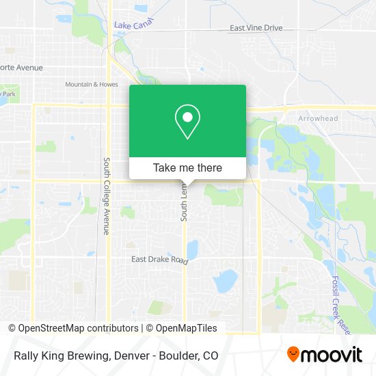 Rally King Brewing map