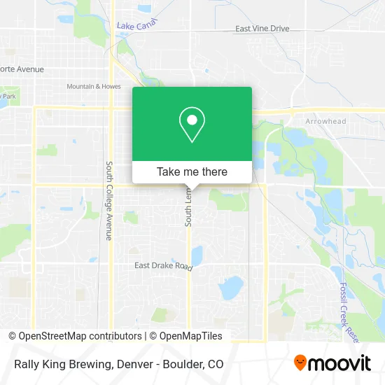 Rally King Brewing map