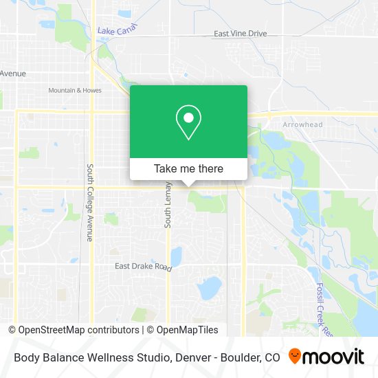 Mapa de Body Balance Wellness Studio