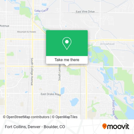 Mapa de Fort Collins