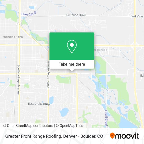 Mapa de Greater Front Range Roofing