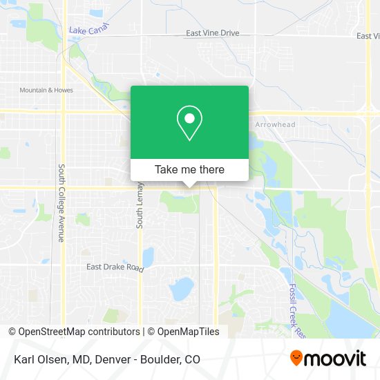 Karl Olsen, MD map