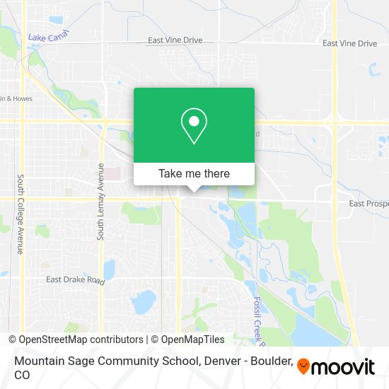 Mapa de Mountain Sage Community School