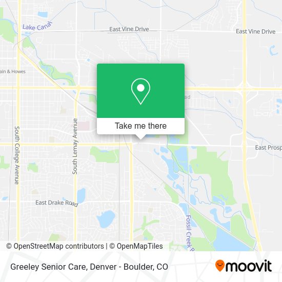 Greeley Senior Care map