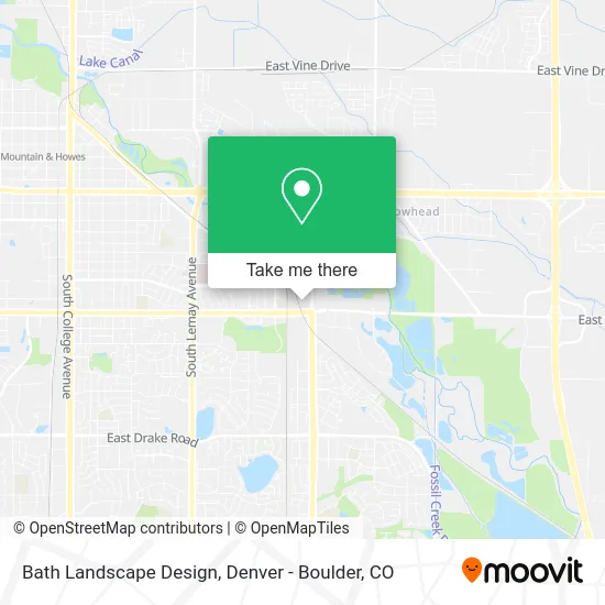 Bath Landscape Design map