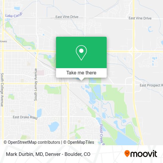 Mark Durbin, MD map