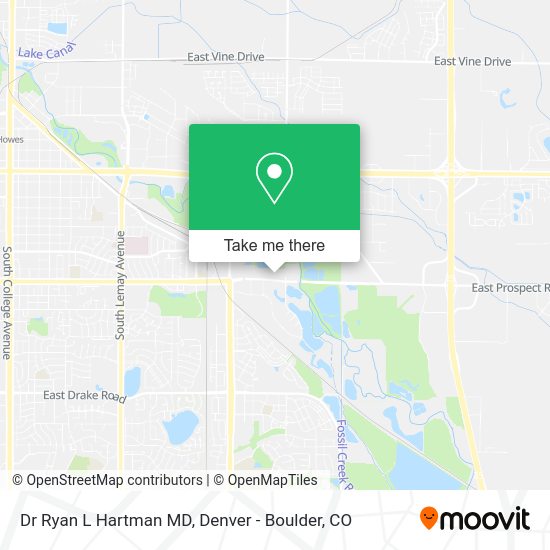 Dr Ryan L Hartman MD map