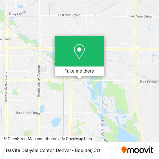 DaVita Dialysis Center map