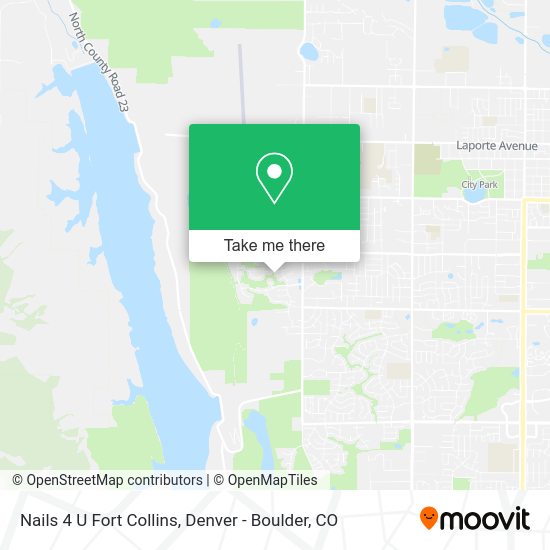 Nails 4 U Fort Collins map