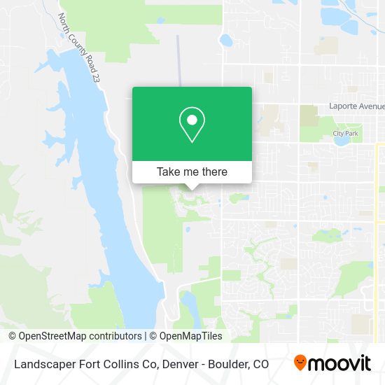 Landscaper Fort Collins Co map