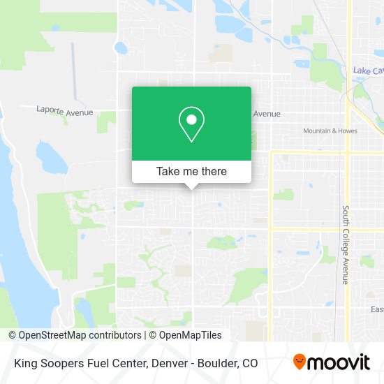 Mapa de King Soopers Fuel Center