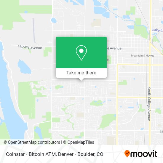 Mapa de Coinstar - Bitcoin ATM