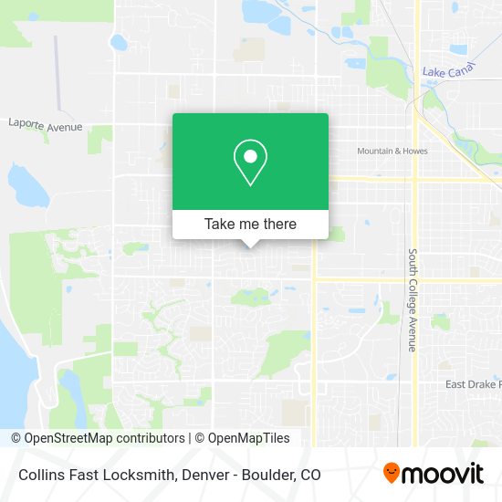 Mapa de Collins Fast Locksmith