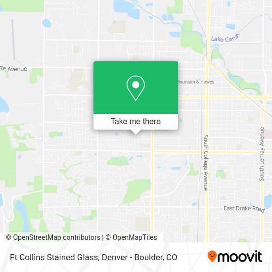 Ft Collins Stained Glass map