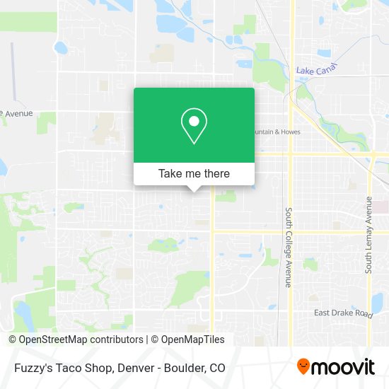 Fuzzy's Taco Shop map