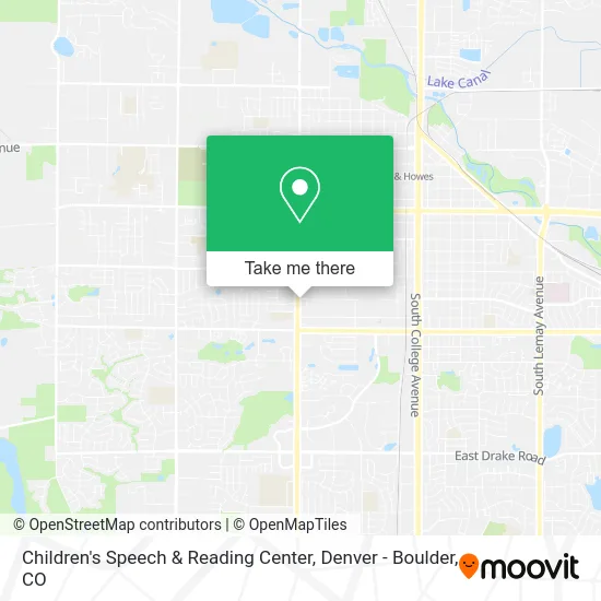 Mapa de Children's Speech & Reading Center