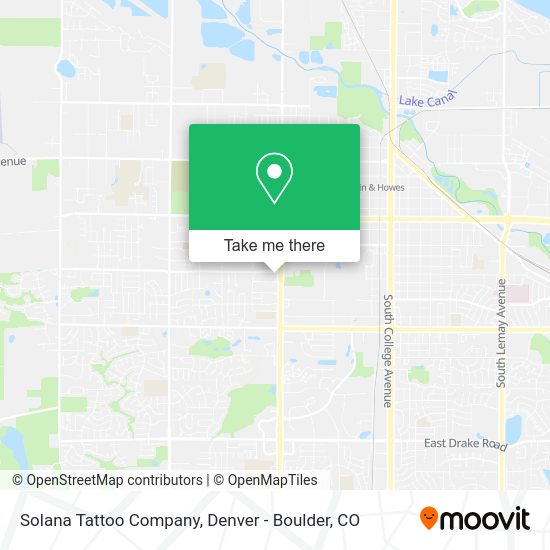 Solana Tattoo Company map