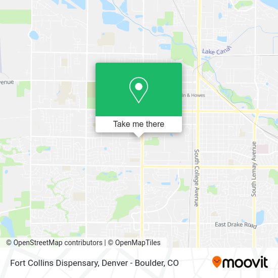 Mapa de Fort Collins Dispensary