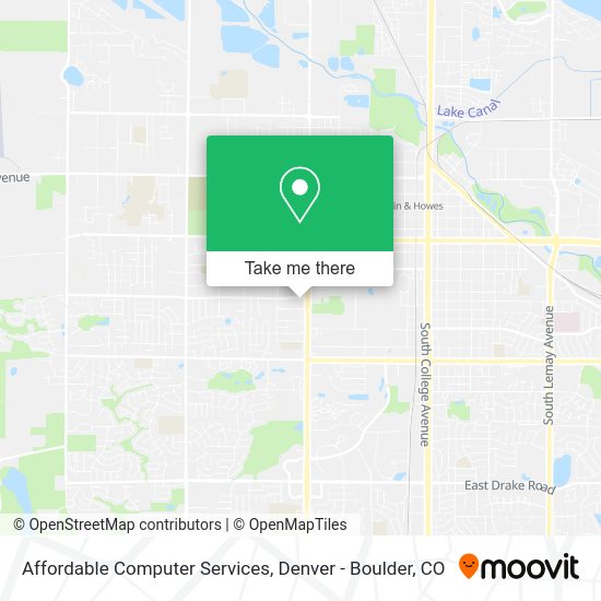 Mapa de Affordable Computer Services