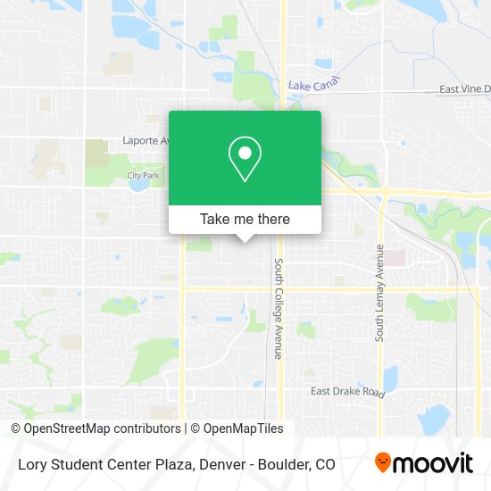 Lory Student Center Plaza map