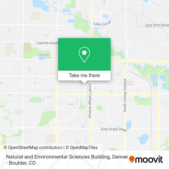 Natural and Environmental Sciences Building map