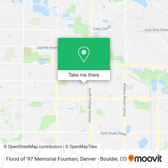 Flood of '97 Memorial Fountain map