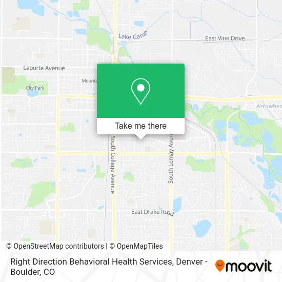 Right Direction Behavioral Health Services map
