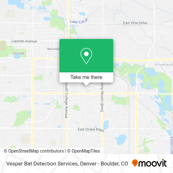 Vesper Bat Detection Services map
